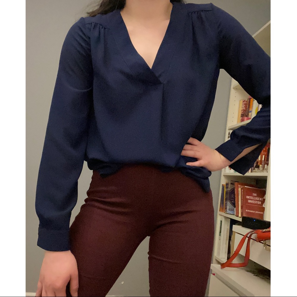Dark blue dress shirt